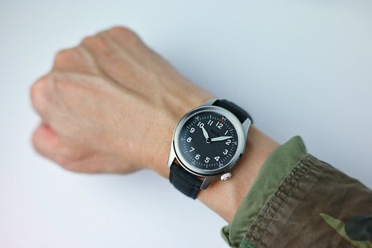 Vario 1945 A-11S Raven Black Field Watch